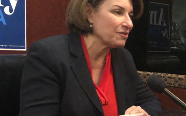 Klobuchar says there’s no deal with rival on Caucus Night math