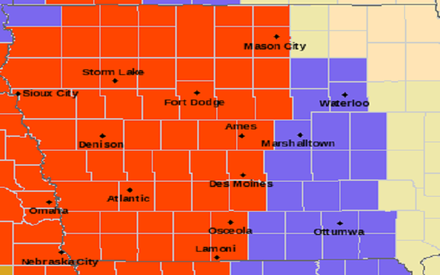 Blizzard Warning And Winter Weather Advisories Continue For Portions of Northern Iowa
