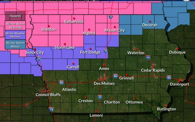 A Winter Storm Warning and Winter Weather Advisory is in effect for our area.