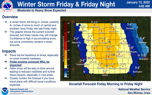 WINTER STORM WATCH from Friday morning through late Friday night