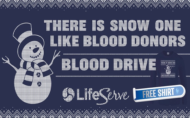 <h1 class="tribe-events-single-event-title">Snow One Like Blood Donors Blood Drive ❄🩸</h1>